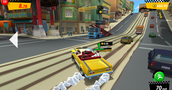 City Rush est un remake de Crazy Taxi sur Android