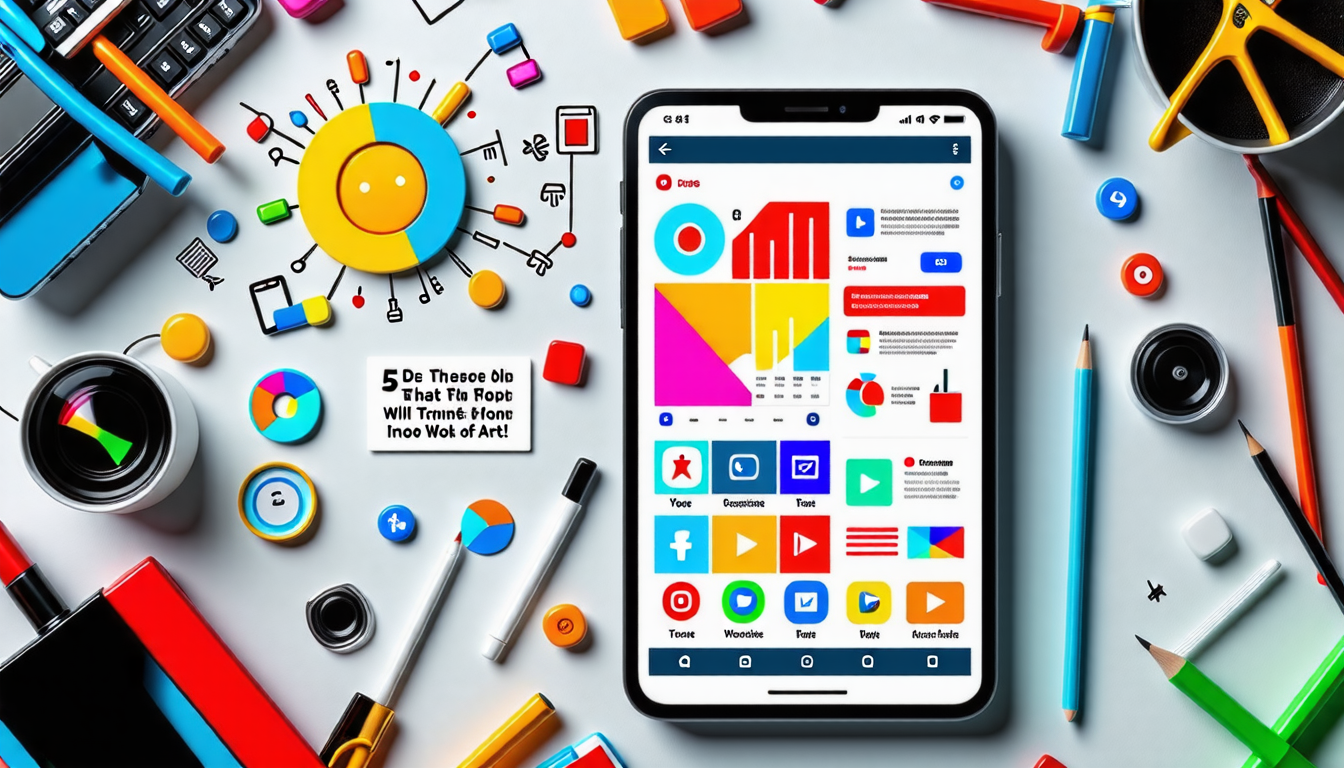 explorez les 5 meilleures applications android qui vous permettront de métamorphoser vos infographies en créations visuelles époustouflantes. améliorez vos compétences en design graphique et impressionnez vos audiences grâce à des outils innovants et faciles d'utilisation.