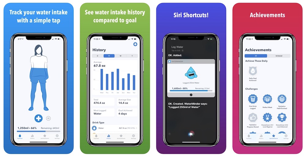 waterminder est votre allié pour rester hydraté tout au long de la journée. suivez facilement votre consommation d'eau, définissez des rappels personnalisés et découvrez des statistiques précieuses pour améliorer votre bien-être. ne laissez pas la déshydratation gâcher votre journée, commencez à prendre soin de vous avec waterminder !