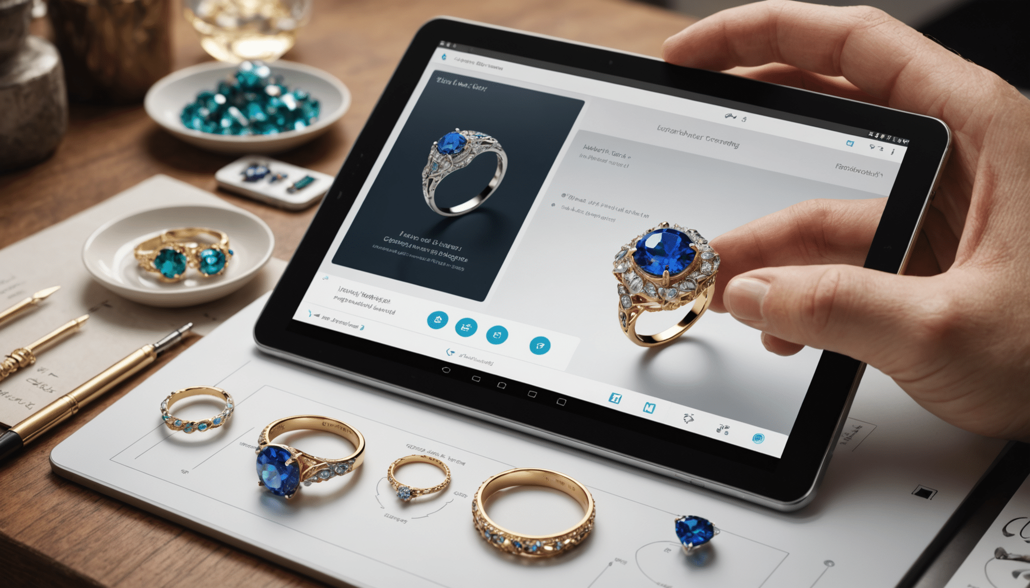 découvrez l'univers fascinant de la création de bijoux et du design 3d sur android. transformez vos idées en magnifiques pièces uniques grâce à des applications spécialement conçues pour les passionnés de bijouterie. libérez votre créativité et créez des designs époustouflants directement depuis votre smartphone.