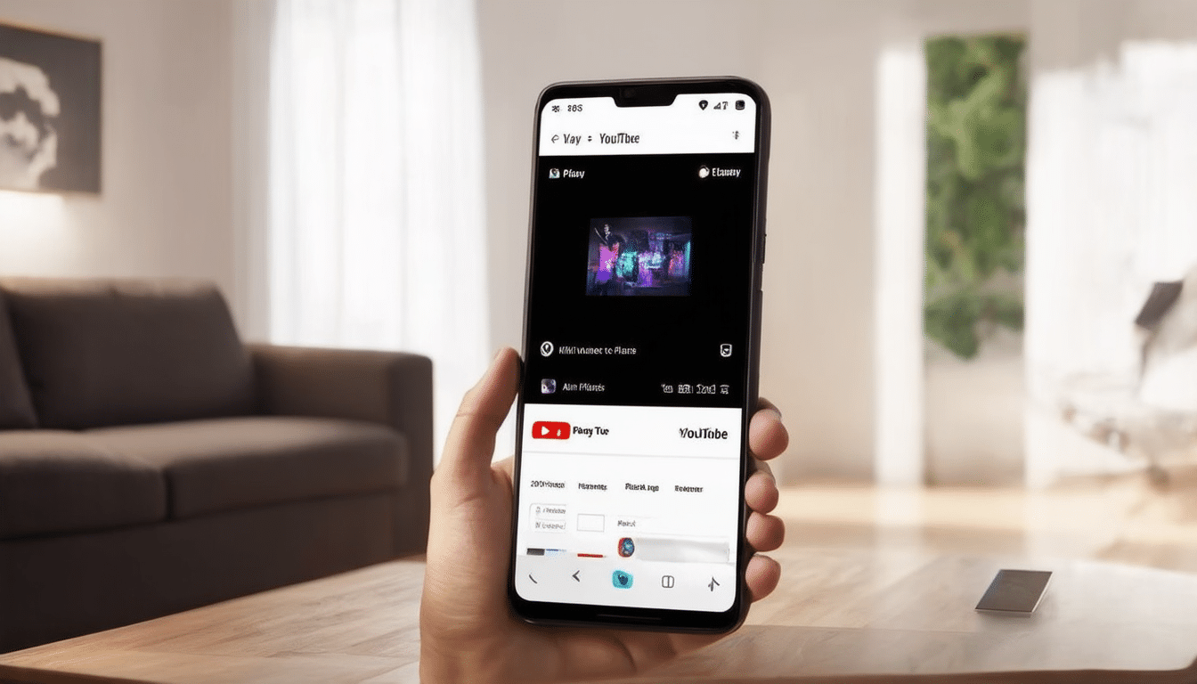 découvrez la nouvelle interface du mini-lecteur picture-in-picture (pip) sur l'application youtube tv pour android, offrant une expérience de visionnage améliorée et plus intuitive. ne manquez plus jamais vos contenus préférés tout en naviguant sur votre appareil.