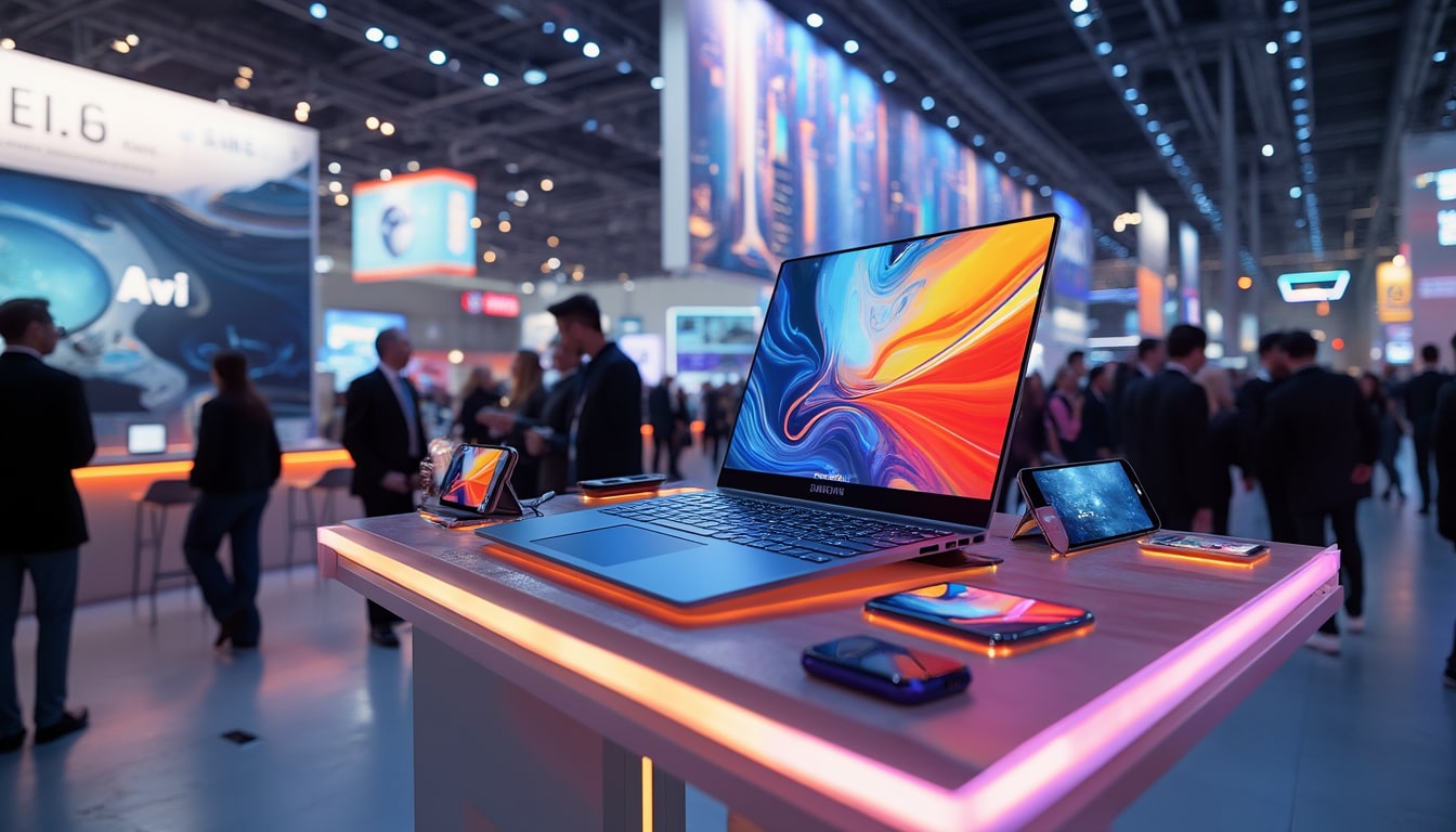 découvrez la nouvelle gamme galaxy book 5 de samsung, présentée au ces 2025. alliant intelligence artificielle et connectivité fluide, ces ordinateurs portables offrent performance et innovation pour répondre à tous vos besoins numériques.