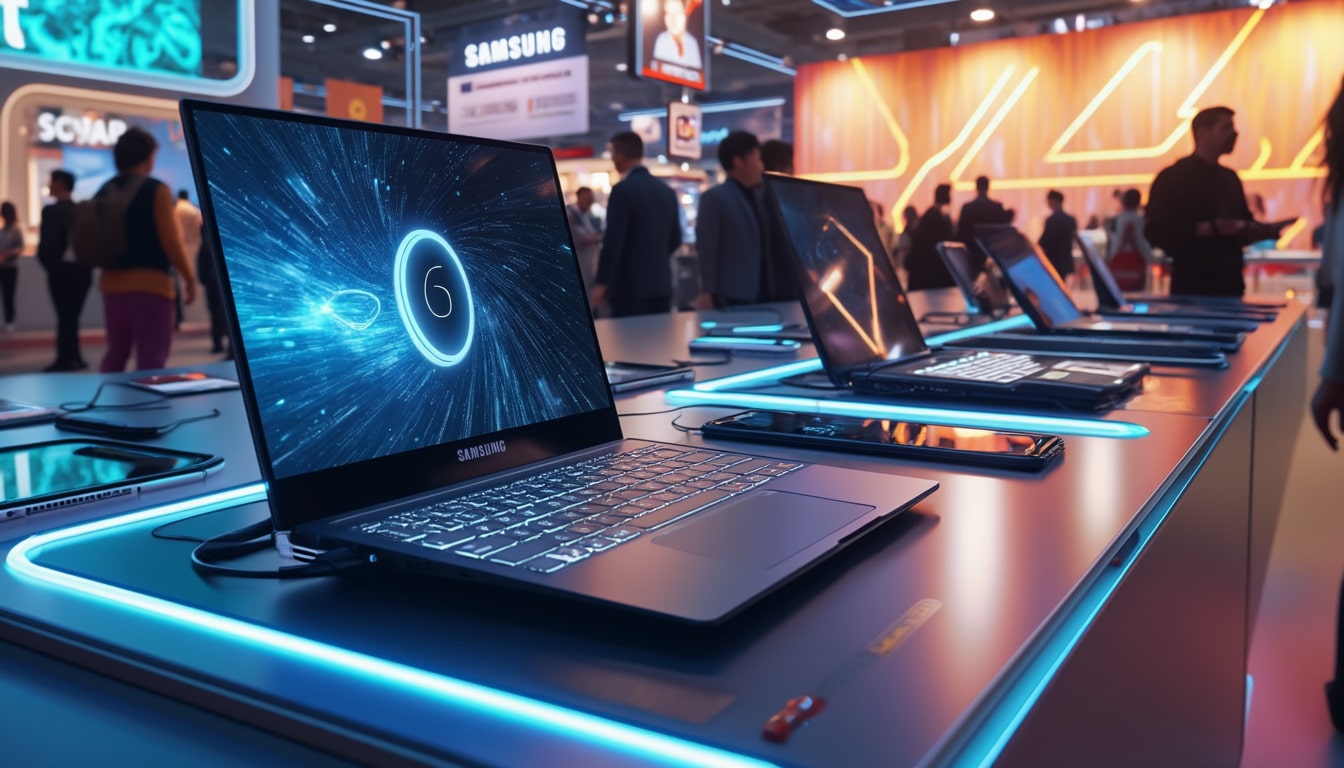 découvrez la nouvelle gamme galaxy book 5 de samsung, présentée au ces 2025. alliant intelligence artificielle avancée et connectivité fluide, ces ordinateurs portables innovants révolutionnent votre expérience numérique.