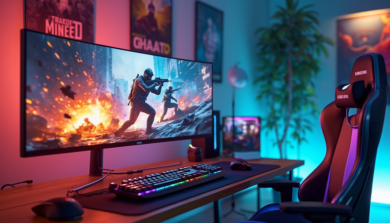 profitez de notre offre exceptionnelle sur le meilleur moniteur de jeu de samsung avec une remise incroyable de 900 $. ne manquez pas cette chance d'améliorer votre expérience de jeu avec une qualité d'image époustouflante et des performances inégalées.
